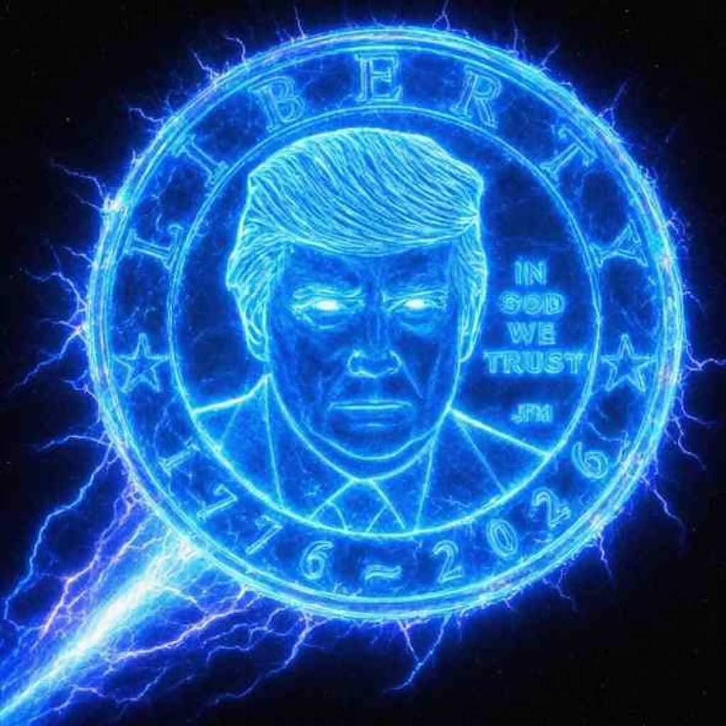 the effective one coin, a one dollar coin made of glowing blue lightning